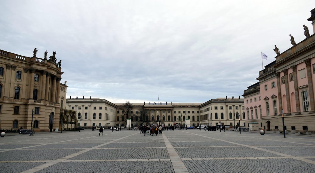 Bibliothek in Berlin, wo Jakob Essen studiert hat